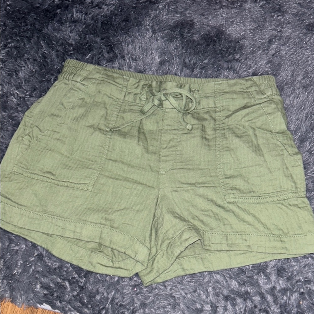 Olive Green Women's Shorts